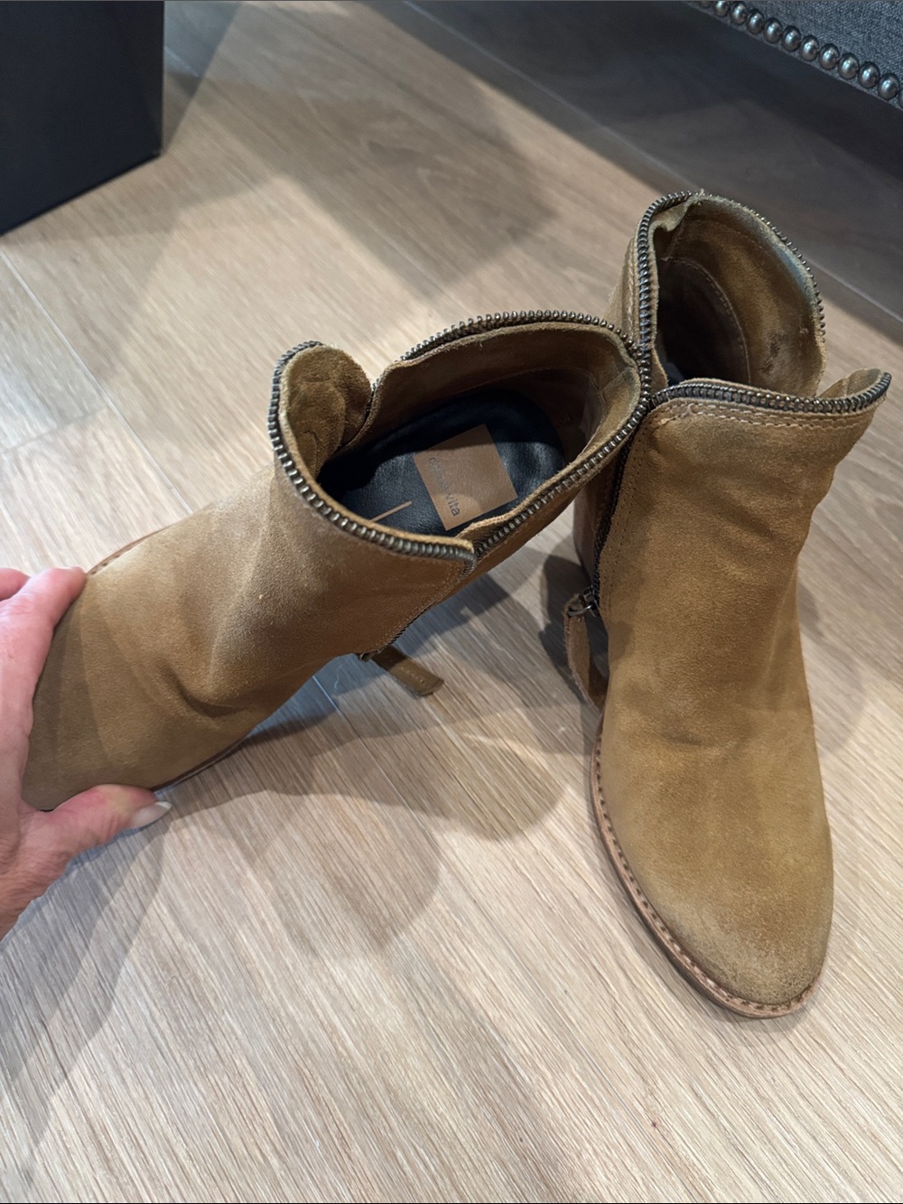 Dolce Vita Suede Ankle Boot in Tan - Women